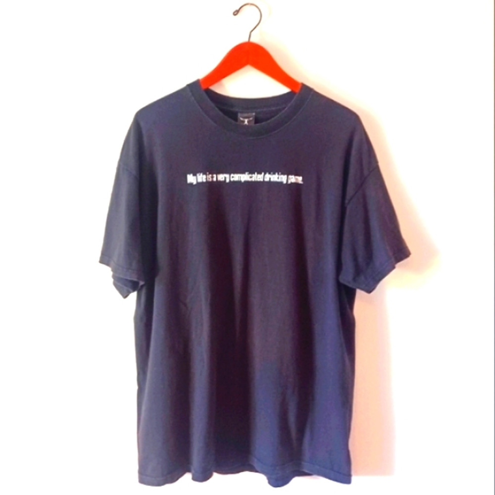 My Life Is A Very Complicated Drinking Game Funny Y2K T Shirt